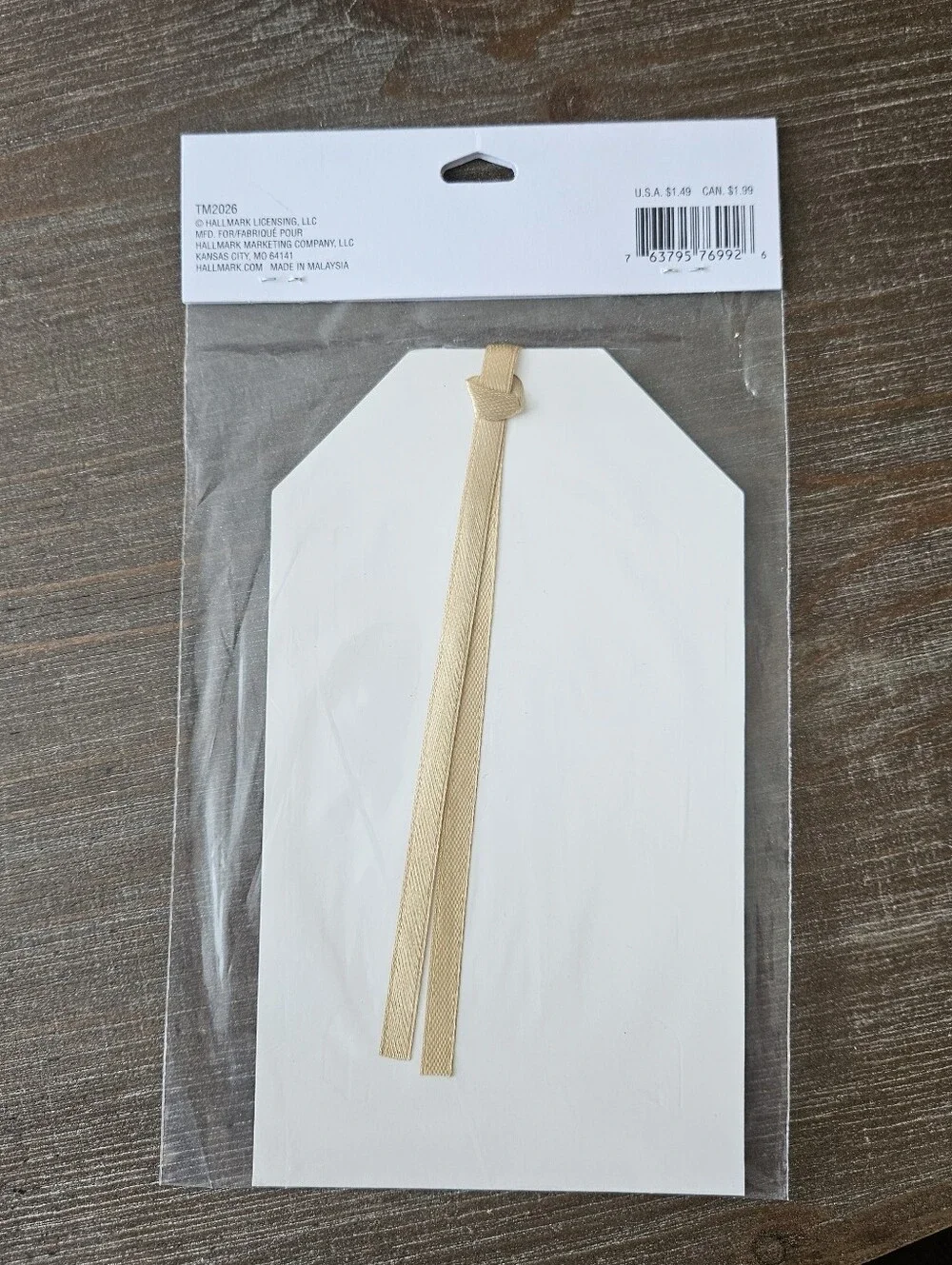 Hallmark Gold and White 'DAMN' Gift Tags - Pack of 3